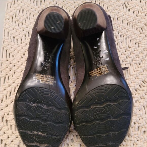 Indigo Leather Ankle Boots - Picture 4 of 5